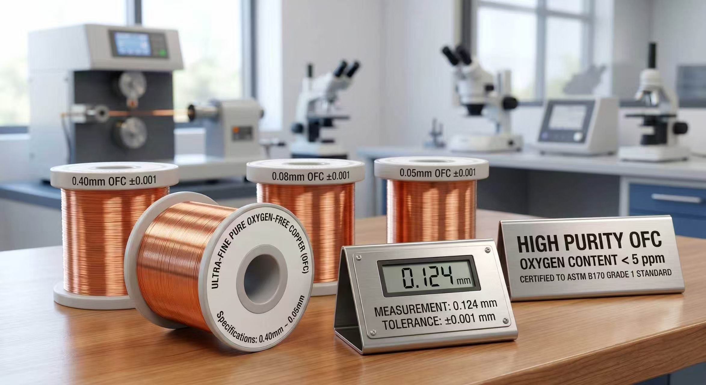 Ultra-Fine Pure Oxygen-Free Copper Wire